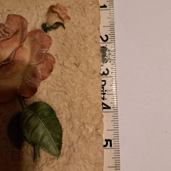 Vintage Botanical Wall Art Plaque Set Rose, Cynara, Protea Raised Floral Design - Picture 5 of 7